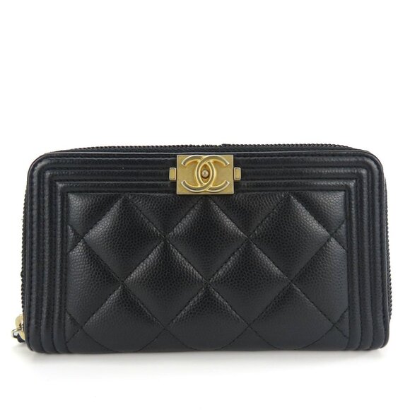CHANEL Black Caviar Leather Wallet - Picture 1 of 11